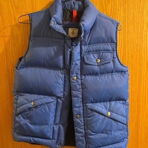 Lands End kids blue puffer vest size M 10-12